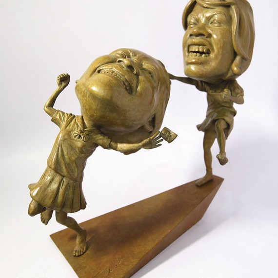 ฉันหวง ฉันหวง... ฉันมาทวงของฉันคืน, (Bring Back my Boy. He's mine), Bronze, 16x42x19 cm.