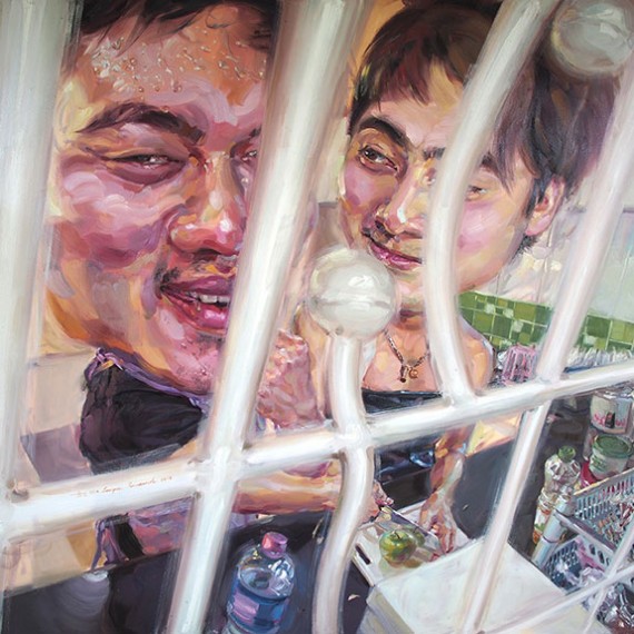 ซอยข้อยแน, (Help me, Please!), Oil on canvas, 200x250 cm.