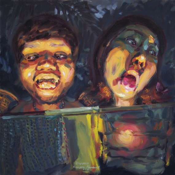 ยัยสือวุ่นวายกับเจ้าชายหัง, (My beloved evil spirit), oil on canvas, 50x50 cm.