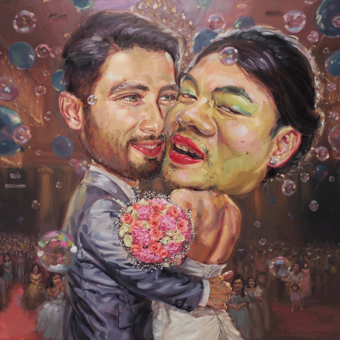 ความรักครั้งสุดท้าย (My destiny), oil on linen, 200x200 cm.