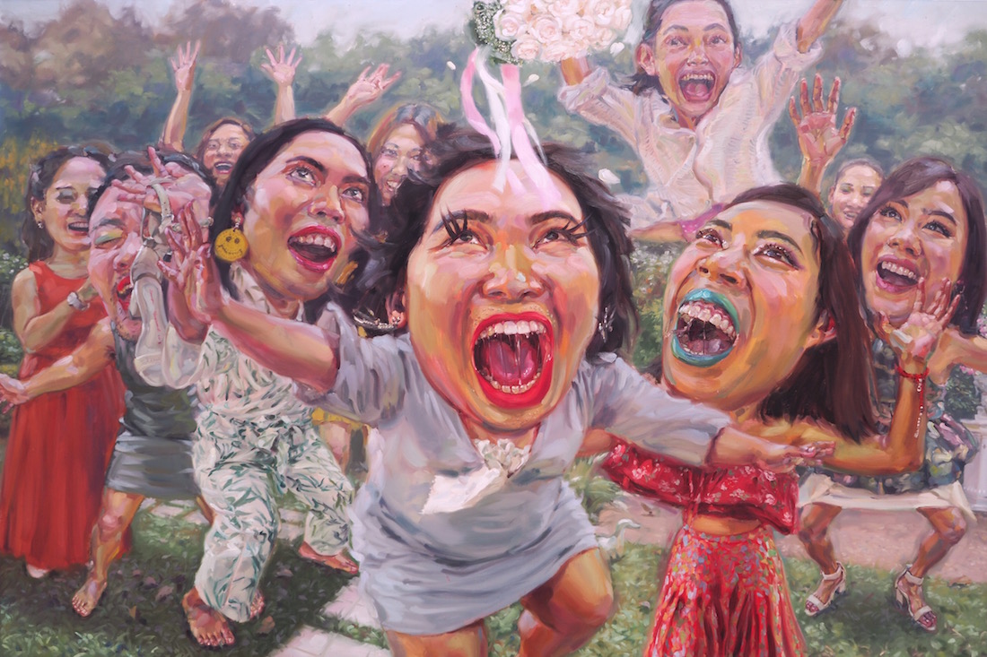 ตะเกียกตะกาย (That’s will be mine!), oil on linen, 200x300 cm.